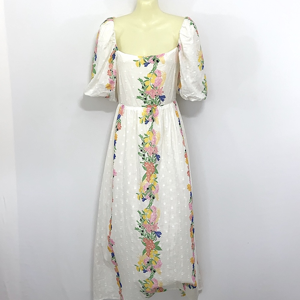 Never Fully Dressed White and Pink Maxi Dress - Picture 5 of 8